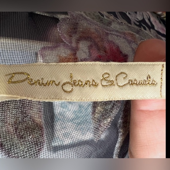 Boho Floral Fringe Kimono Sheer Wrap – Velvet Burnout Roses, One Size - Picture 5 of 5